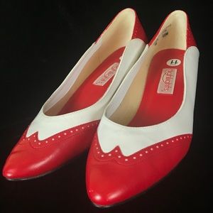 ❌SOLD❌ 80s does 50s Retro Color Block Heels 💌•